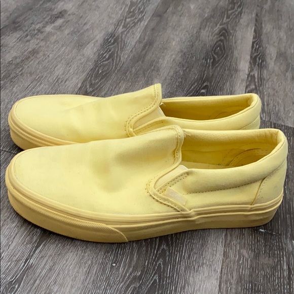 pale yellow vans